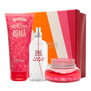 Presente Romã: Spray, Geleia Hidratante e Esfoliante